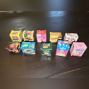 Shopkins Real Littles Micro Mart Mini Grocery Food Assorted 20 PC Lot Paperbox